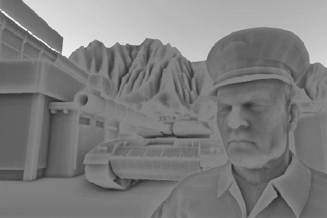 2 Related Work Es gibt bereits einige Bildraum-basierte Renderingverfahren. Eines der prominentesten Beispiele ist das Sceen Space Ambient Occlusion Verfahren, dass von Crytek entwickelt wurde [1].