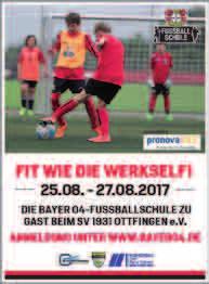 echo SIEPEN Jugendabteilung erneut mit Fussballcamp am Siepen Bayer 04 Leverkusen kommt erneut nach Ottfingen - Anmeldungen jetzt möglich 21 Es ist uns erneut gelungen, die Bayer 04 Fußballschule im