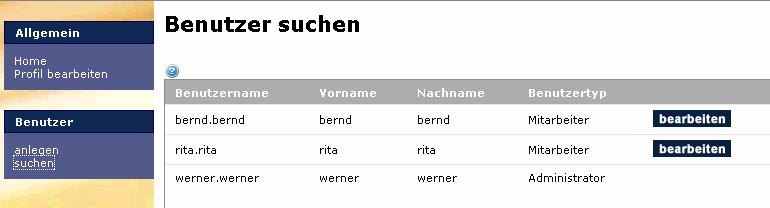 Anschließend klicken Sie bitte 1x auf Administrator anlegen oben links in der ersten Zeile.