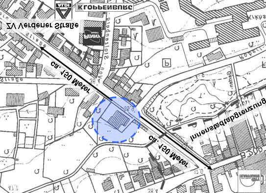 7.1.4.2 Verdener Straße (nördlich Von-Stoltzenberg-Straße) (Standort 8) Standort 8 wird zurzeit durch einen Autohändler genutzt.
