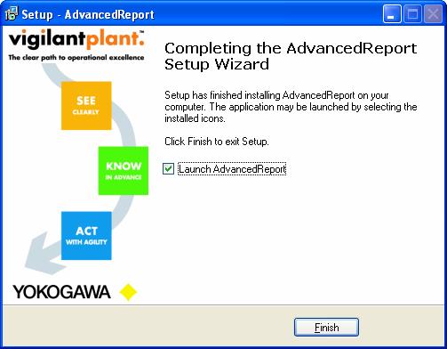 Fertigstellung Das Programm kann jetzt unter Start Programme AdvancedReport AdvancedReport gestartet werden.