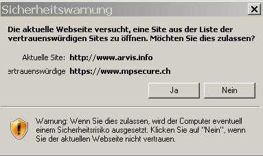 Einstieg ins ARVIS 1. Öffnen Sie den Internetbrowser (Internet Explorer, Firefox, Safari etc.) 2. Wählen sie die Seite http://www.arvis.info 3.