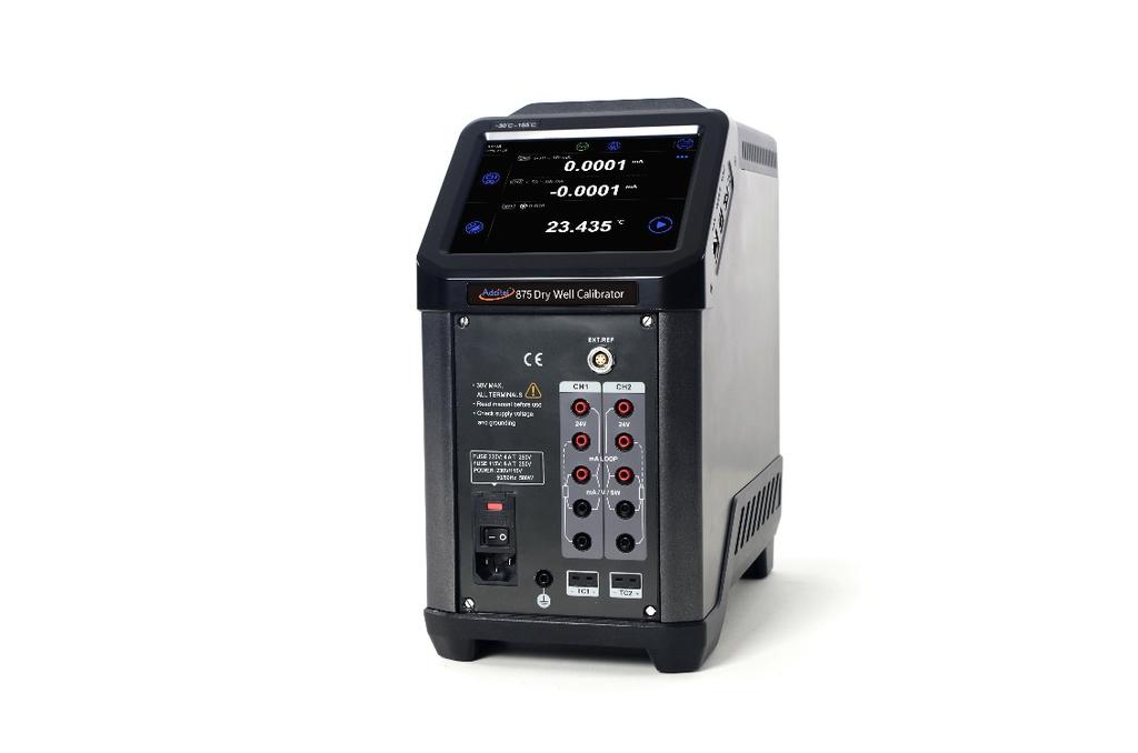ADT 875 - Serie Trockenblock-Kalibratoren Eigenschaften Drei Modelle mit Messbereich von -40 C bis 660 C Tragbar, robust und schnelle Einregelzeit Exzellente Performance in Bezug auf Stabilität und