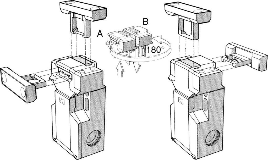 Funktionsbeschreibung Bei der Montage der Schalter von der Vorderseite sind zwei Langlöcher vorgesehen, um die exakte Ausrichtung mittels zweier Präzisionsschrauben zu ermöglichen.