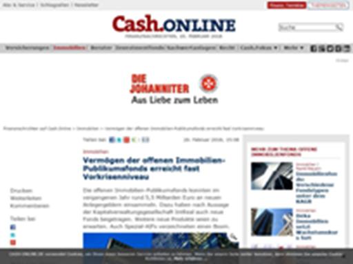 Cash. Online Reichweite: 4.098 Visits: 122.937 Page Impression: 216.741 Cash. Online Dienstag, 20.