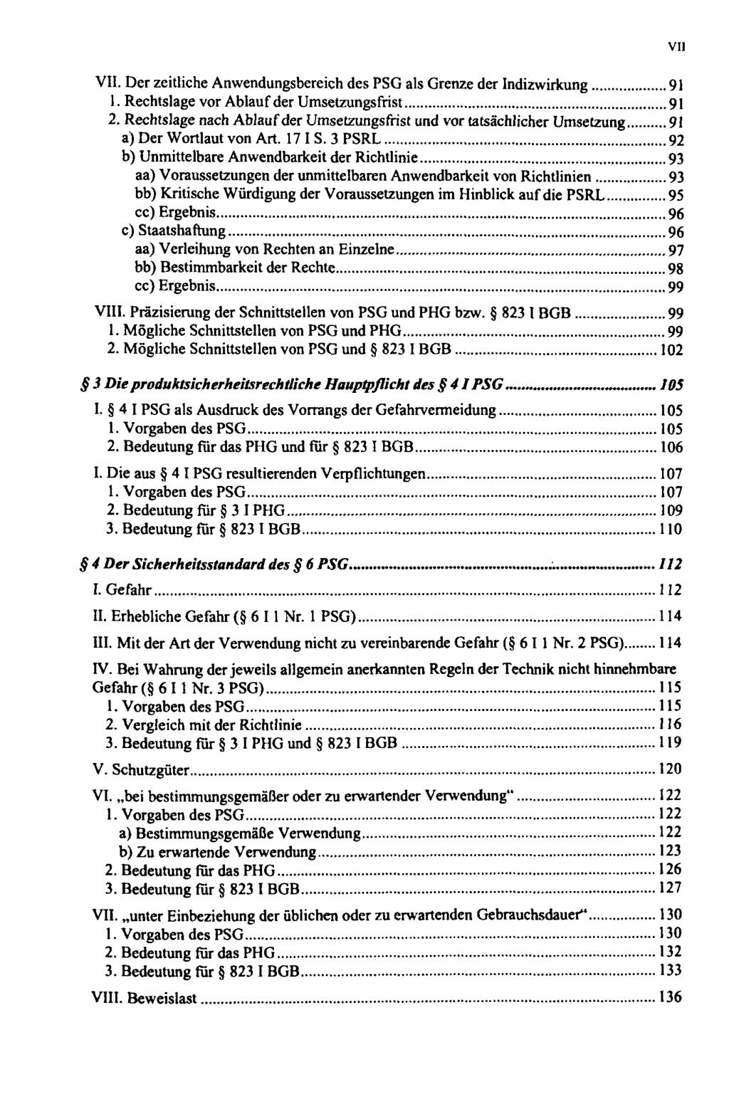 VII. Der zeitliche Anwendungsbereich des PSG als Grenze der Indizwirkung 91 1. Rechtslage vor Ablauf der Umsetzungsfrist 91 2.