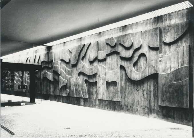 Eingang eines Geschäftshauses in Berlin Charlottenburg Auftragsarbeit 1972, ca.