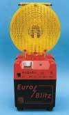 Signalgeräte Elektronenblitzleuchte Typ Euro-Blitz, für Blitzlicht/Blitzlicht mit hinterlegtem Dauerlicht, 180 mm ø Lichtaustritt, zweiseitig gelb, ausklappbare Füße.