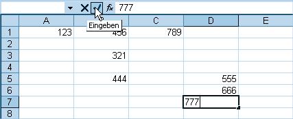 .. 30 2 Die ersten Zahlen eingeben 32 Die Zellen in Excel... 34 Zahlen eingeben.