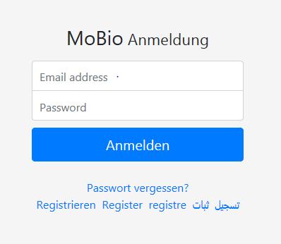2. Registrierung und Anmeldung 7 2. Registrierung und Anmeldung https://mobio.rhein-neckar-kreis.de öffnen.