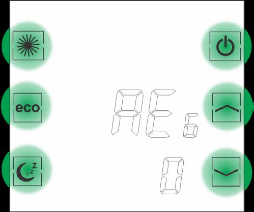 Thermostat wie in der Anschlussskizze verdrahten (230V) REG erscheint im Display Sleep-Taste solange drücken bis