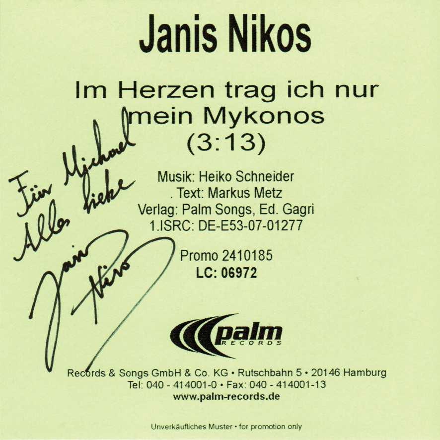 Palm Records 2410185 Single-CD 2008 (Only Promotion) Im Herzen