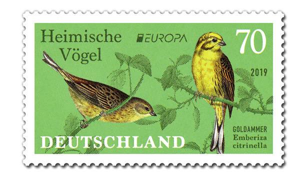 Als Motiv auf der diesjährigen Ausgabe der Sonderpostwertzeichen-Serie Europa, die unter dem Motto Heimische Vögel steht, wird zudem der verbindende Charakter des so weit verbreiteten Vogels