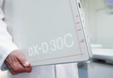 Die Anzahl möglicher Aufnahmen ist nicht mehr durch die Anzahl verfügbarer Röntgenkassetten beschränkt, und die Bilder können sofort im DICOM-Format an das PACS-System oder den Filkmdrucker