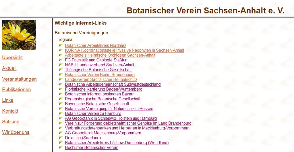 Homepage Botanischer Verein