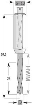 Bohrer/drills 1424 VHW- (Vollhartmetall) Dübelbohrer MICROSTA