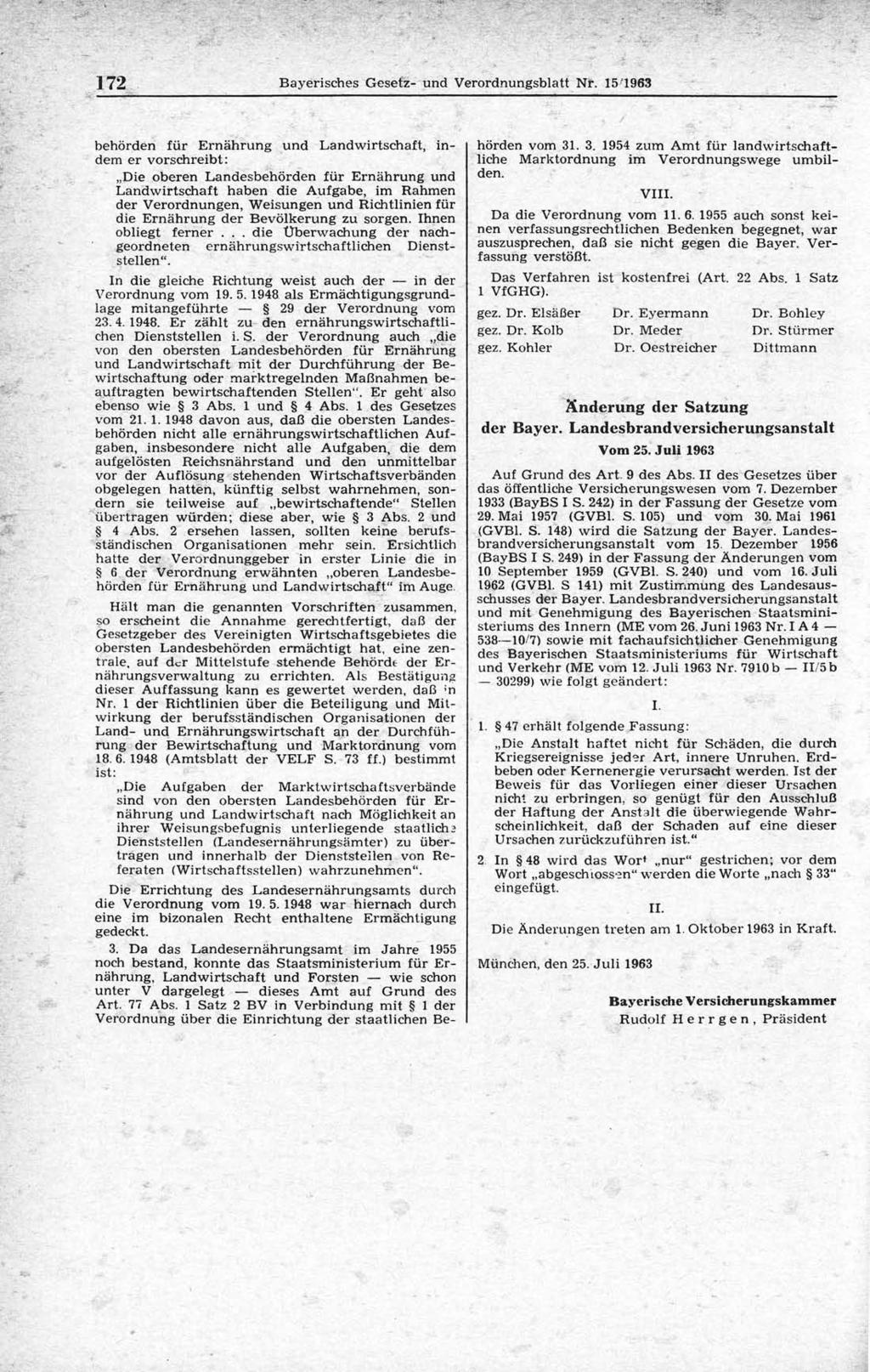 172 B ayerisches G esetz- und V erordnungsblatt N r.