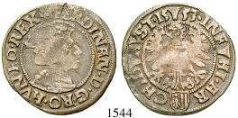 leicht justiert, s/ss 35,- 1546 Rudolf II.