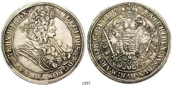 , 1657-1705 Taler 1698, Kremnitz. Dav.3264; Herinek 743.