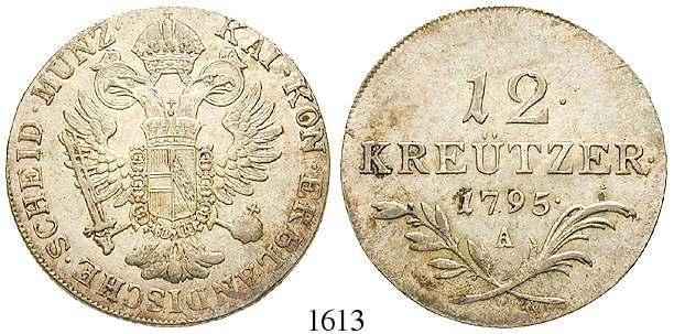 ss 65,- 1615 12 Kreuzer 1795, C.  f.