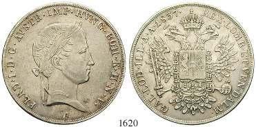 1620 Ferdinand I., 1835-1848 Gulden 1837, A. Jl.245; Herinek 153.