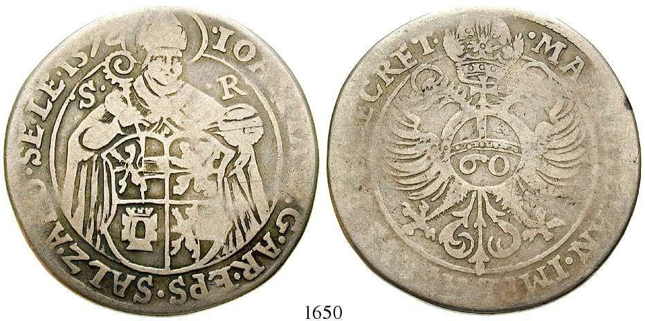 ss 20,- 1652 Markus Sittikus von Hohenems, 1612-1619 Taler 1614. 28,62 g.
