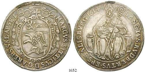 Kremsier. 28,61 g. Büste rechts / Wappen unter Kardinalshut. Dav.1223; LM 472.