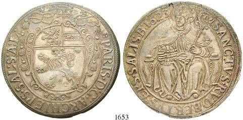 ss 20,- 1653 Paris von Lodron, 1619-1653 Taler 1623. 29,06 g.