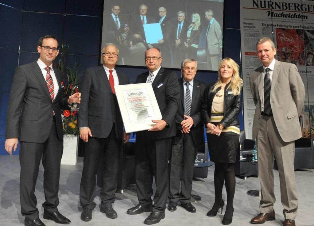 2013: Küchen Loesch 2013 wurde das Nürnberger Fachgeschäft Küchen-Loesch mit dem Consumenta Merketing-Star ausgezeichnet.