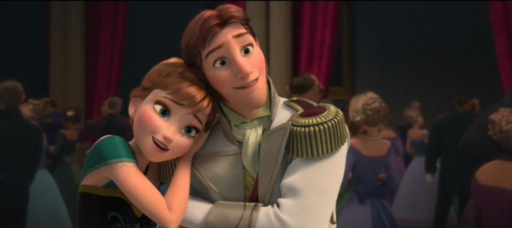 11 Abbildung 4: Anna bittet Elsa um ihre Zustimmung zur Heirat mit Prinz Hans (Screenshot 00:24:49) Als sie Königin Elsa um ihren Segen bittet, wird Annas Naivität zum ersten Mal im Film kritisiert: