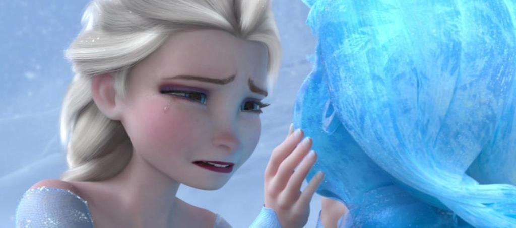 18 Herz traf. Elsa bricht vor Trauer und Schuldbewusstsein in sich zusammen. Hier wird deutlich wie sehr sie ihre Schwester liebt. Mit der veränderten Gefühlslage legt sich auch der Schneesturm.