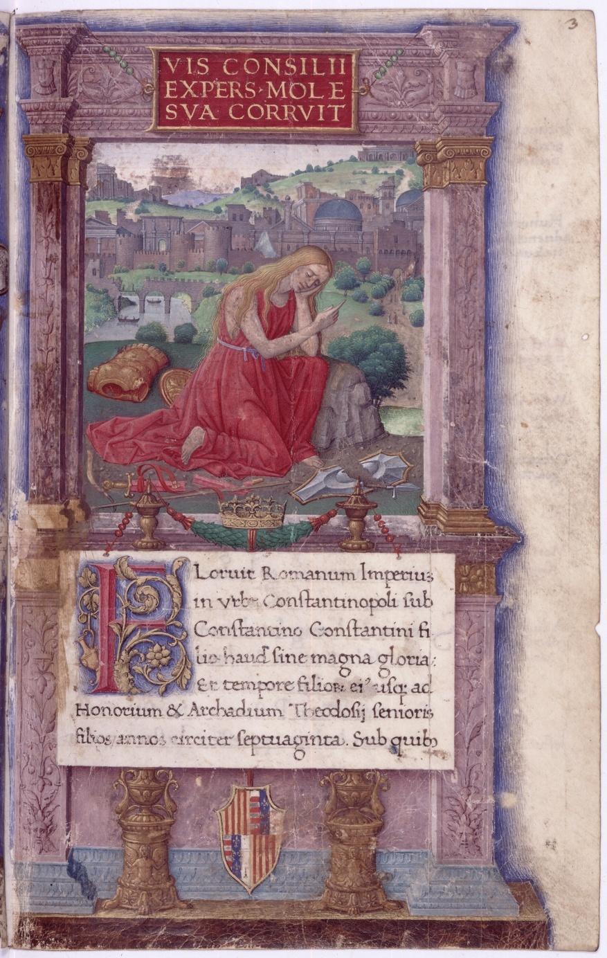 Johannes Albinus, Excerpta ex Blondi decadibus (1494). Auf fol.