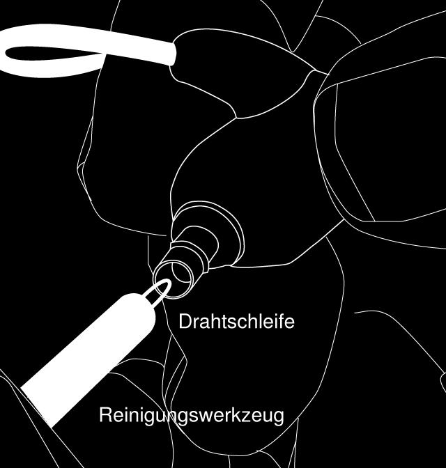 zum Säubern der Ohren oder der Schaumstoff-Passstücke, könnte zu Verletzungen führen.