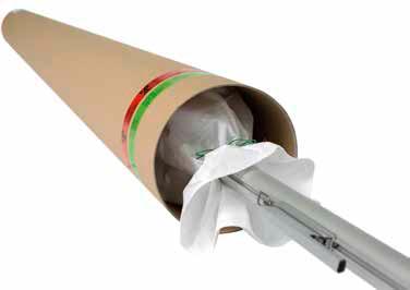 Alu-Vollmaterial Zylindersteckschloss mit Schlüsselpaar Natur-eloxiert Einfache Handhabung 5 Transportverpackung (im Preis enthalten) Die Schirme verlassen die