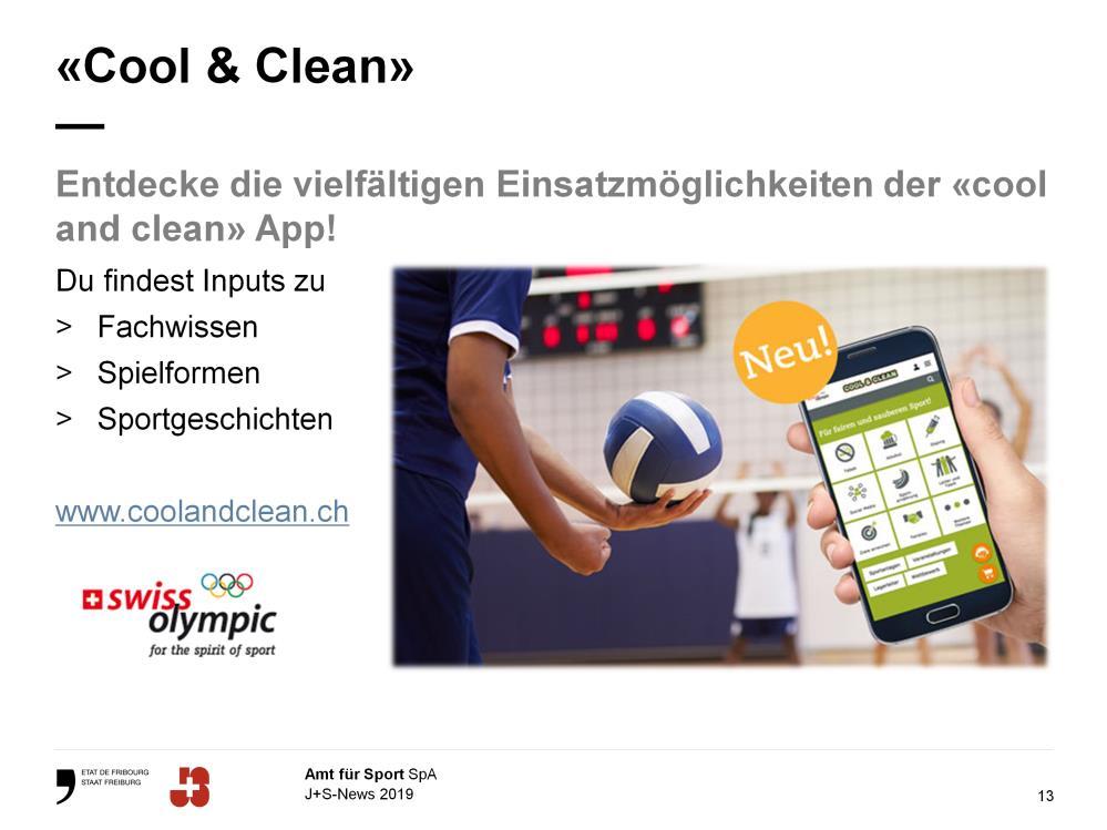 Cool and Clean - das Programm für fairen und sauberen Sport.