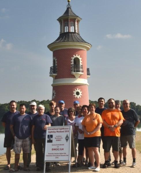 Aufnahmen aus 2018 Das Internationale Leuchtturm und Leuchtschiff-Wochenende (ILLW) am Leuchtturm in Moritzburg/Sachsen, ist jedes Jahr im August ein