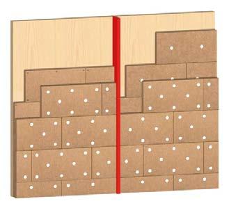 Zweilagige Verarbeitung im Holzbau Zweilagige Verarbeitung Auf vollflächigen Untergründen wie Massivholzuntergründe und mit Holzwerkstoffen* beplankten Holzständerkonstruktionen kann die GUTEX