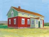 Alte Wohnhäuser sind das Thema in der Briefmarkenserie der kleinen Postverwaltungen in Europa namens Sepac. Åland Post bringt eine Hausmode hervor, die um 1900 allgemein auf Åland war.