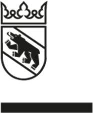 Der Regierungsrat des Kantons Bern Le Conseil-exécutif du canton de Berne Vortrag Datum RR-Sitzung: 9.