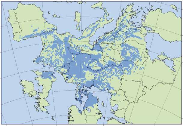 161 Fagus sylvatica 2 W 1 W 1 E 2 E 3 E 4 E N S N G 4 N 4 N km 2 1, 3 N This distribution map, showing the natural distribution area of Fagus sylvatica was compiled by members of the EUFORGEN