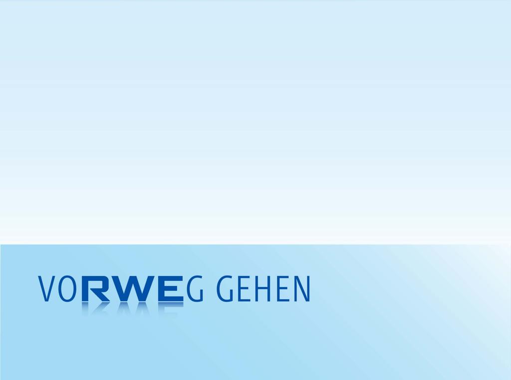 Das virtuelle Kraftwerk Martin Kramer, RWE Energy AG