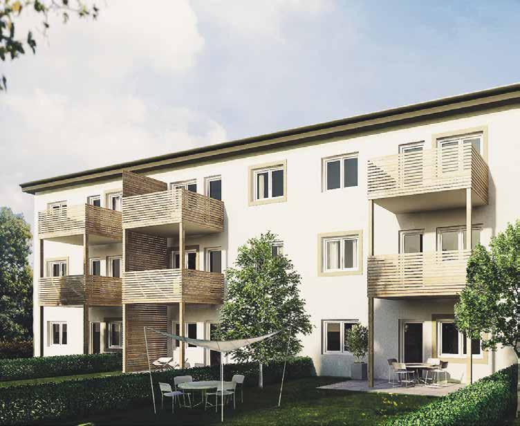 Bauvarianten ÖKO-Large (X-Large) 21 Wohnungen in 3 Größen mit 45 m 2, 48 m 2 und 68 m 2 inklusive Loggia bzw.