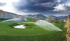 G rün Regner HUNTER Bewässerung von Golfanlagen und Fussballplätzen, sowie großen öffentlichen Grünanlagen.