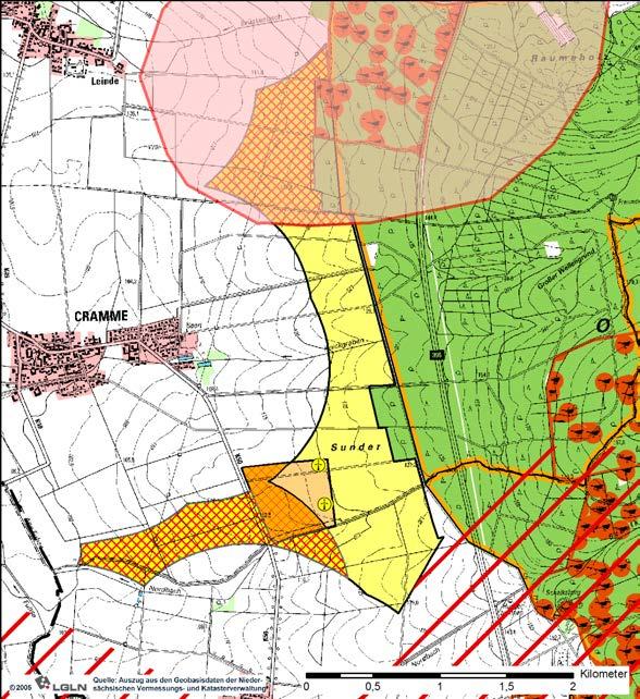 Landkreis Wolfenbüttel, Samtgemeinde Oderwald Gebiet: Cramme WF 8