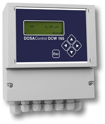 1.1.1 DOSAControl Mess- und Regelgerät DCW 165 1-Kanal-Regler für potentiostatische und amperometrische Sensoren, zur Messung von: ph-wert, freiem Chlor, Gesamtchlor, Chlordioxid, Chlorit, Ozon,