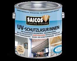 Innenholz-Anstriche mit dem besonderen Extra UV-Schutzlasur Innen Gebinde 0,125 L () 101 0,75 L () 301 2,5 L () 500 verzögert Vergilbung 1 L = ca.