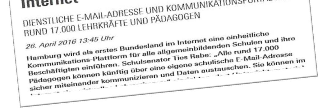 Pressemitteilung: Einführung von eduport in Hamburg Quelle: