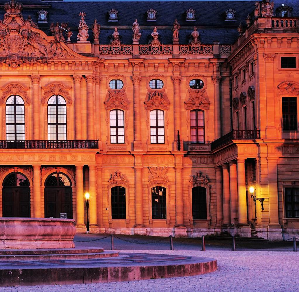 Ein überragendes Bauwerk der Barockarchitektur ist die Würzburger Residenz, in der die mächtigen Fürstbischöfe ihren Sitz