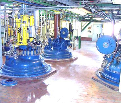 Chemische Auftragssynthesen Modular aufgebaute Produktionsanlage zur Durchführung komplexer, mehrstufiger Synthesen 40 Reaktoren mit Fassungsvermögen von 30 l bis 10.