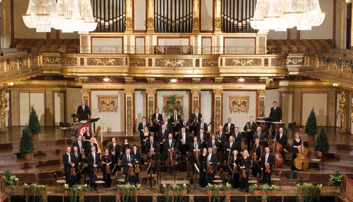 by Lukas Beck Wiener Johann Strauss Orchester in seiner musikalischen Heimstätte, dem Goldenen Saal des Wiener Musikvereins.